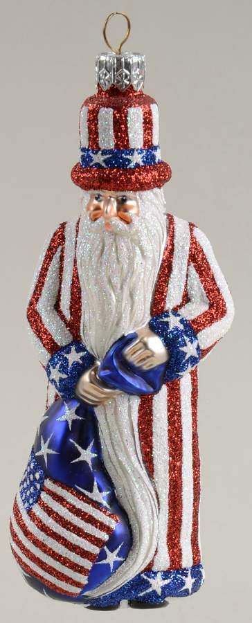 Mattarusky Ornaments Uncle Sam-Red White And Blue - Boxed by Mattarusky-1