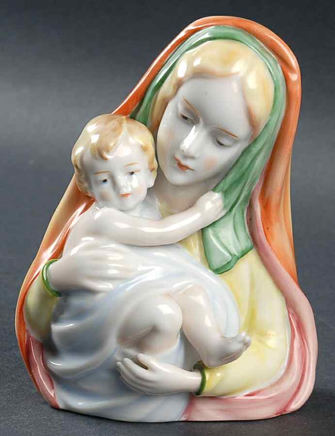 Metzler & Ortloff Figurines Madonna & Child-Bust - No Box by Metzler & Ortloff-1