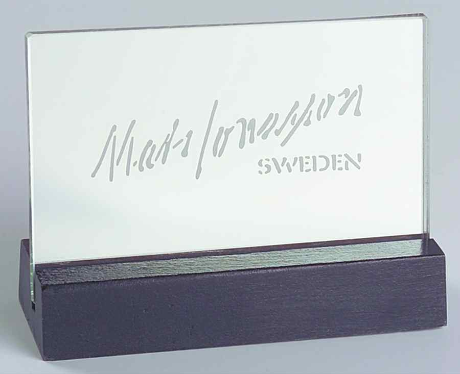 Advertising Signs Advertising Sign-2 Piece Mirror On Wood - Advertising Signs by Mats Jonasson-1