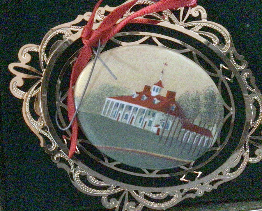 Mount Vernon Annual Christmas Ornament East Front Painting Circa 1792 - No Box by Mount Vernon-1