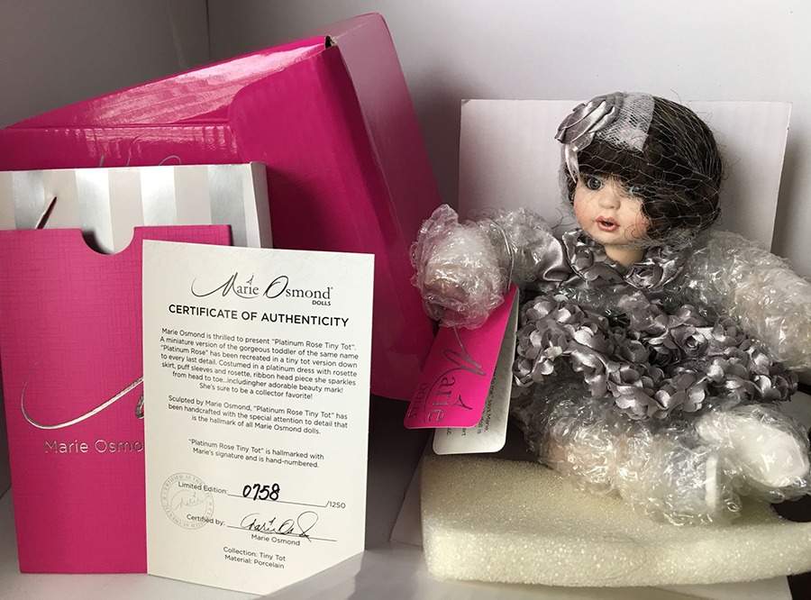 Marie Osmond Tiny Tots Platinum Rose - No Box by Marie Osmond Doll-1