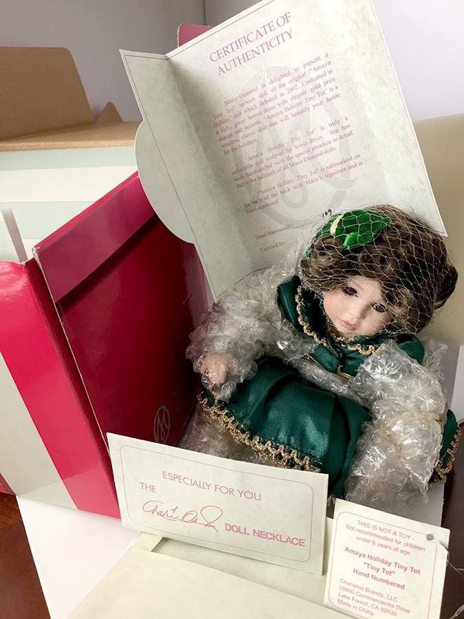 Marie Osmond Tiny Tots Amaya Holiday - No Box by Marie Osmond Doll-1