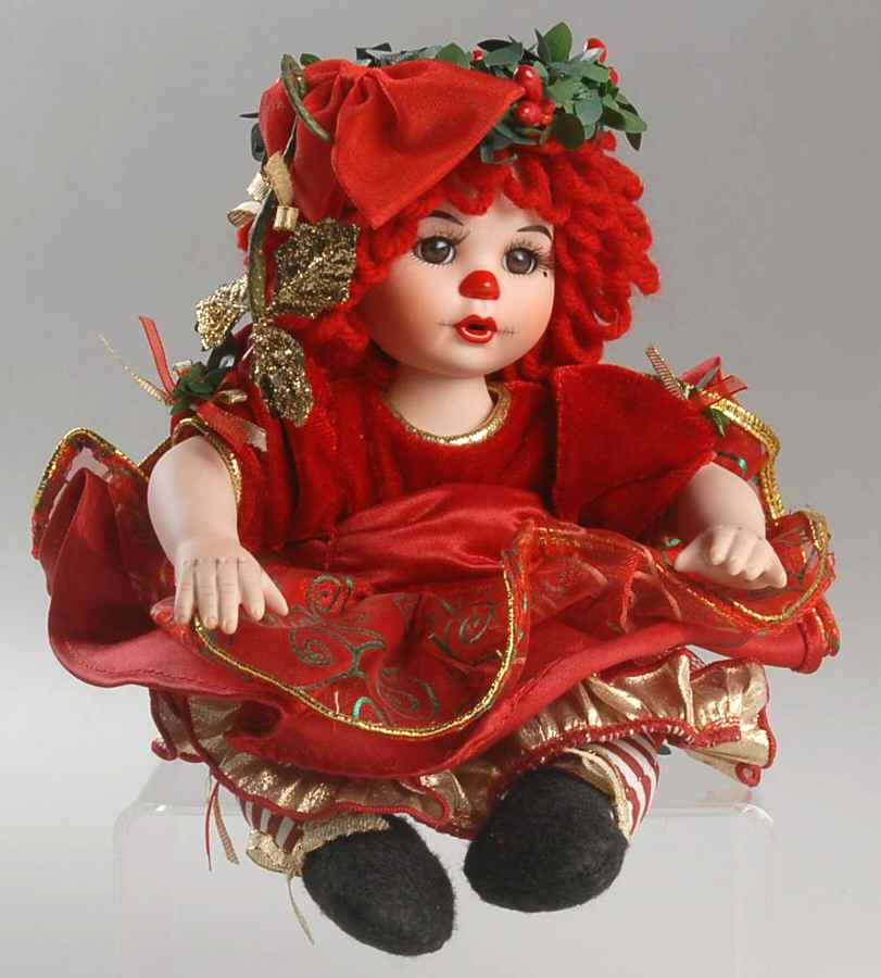 Marie Osmond Tiny Tots Kissy Under The Mistletoe  - Boxed by Marie Osmond Doll-1