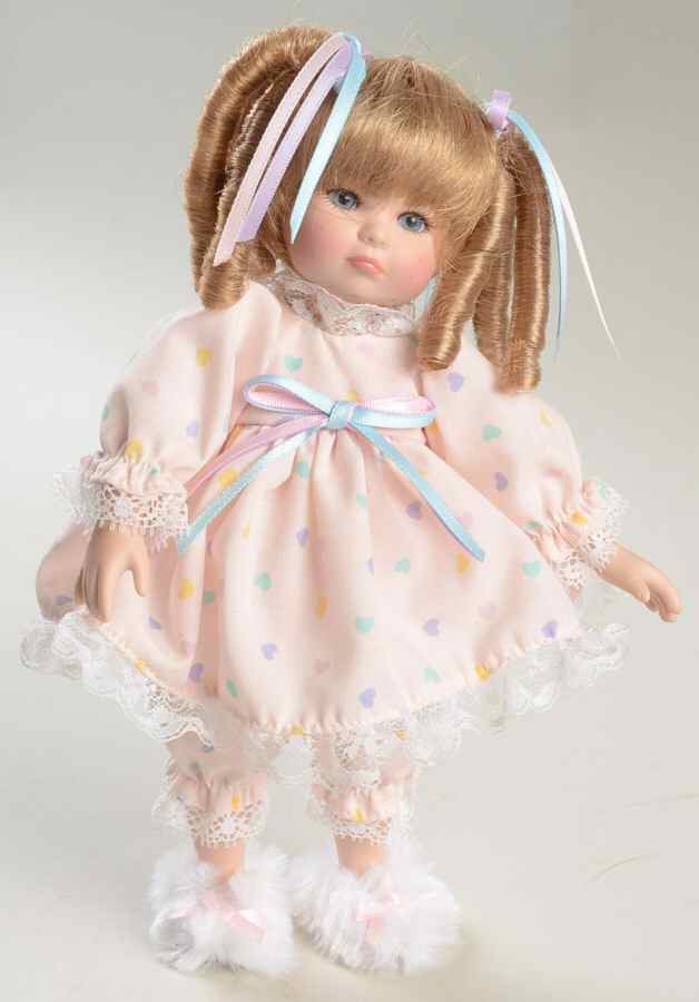 Marie Osmond Tiny Tots Pink Outfit W/ Hearts - Boxed by Marie Osmond Doll-1