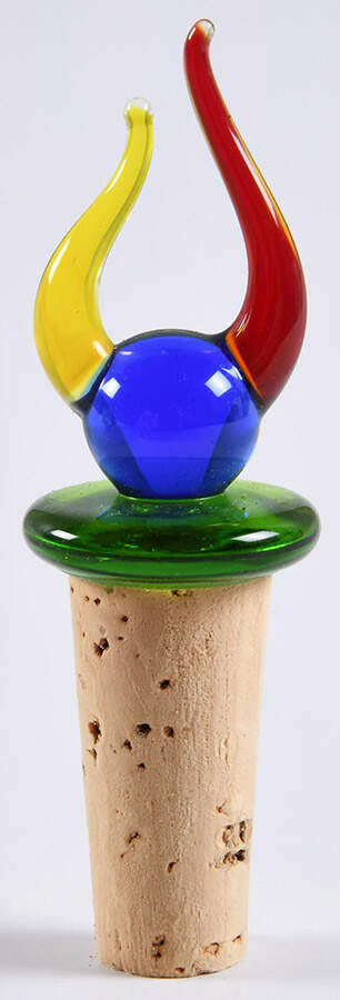 Museum of Fine Arts Boston Souvenirs Venetian Glass Stop-Green Disk - No Box by Museum of Fine Arts Boston-1