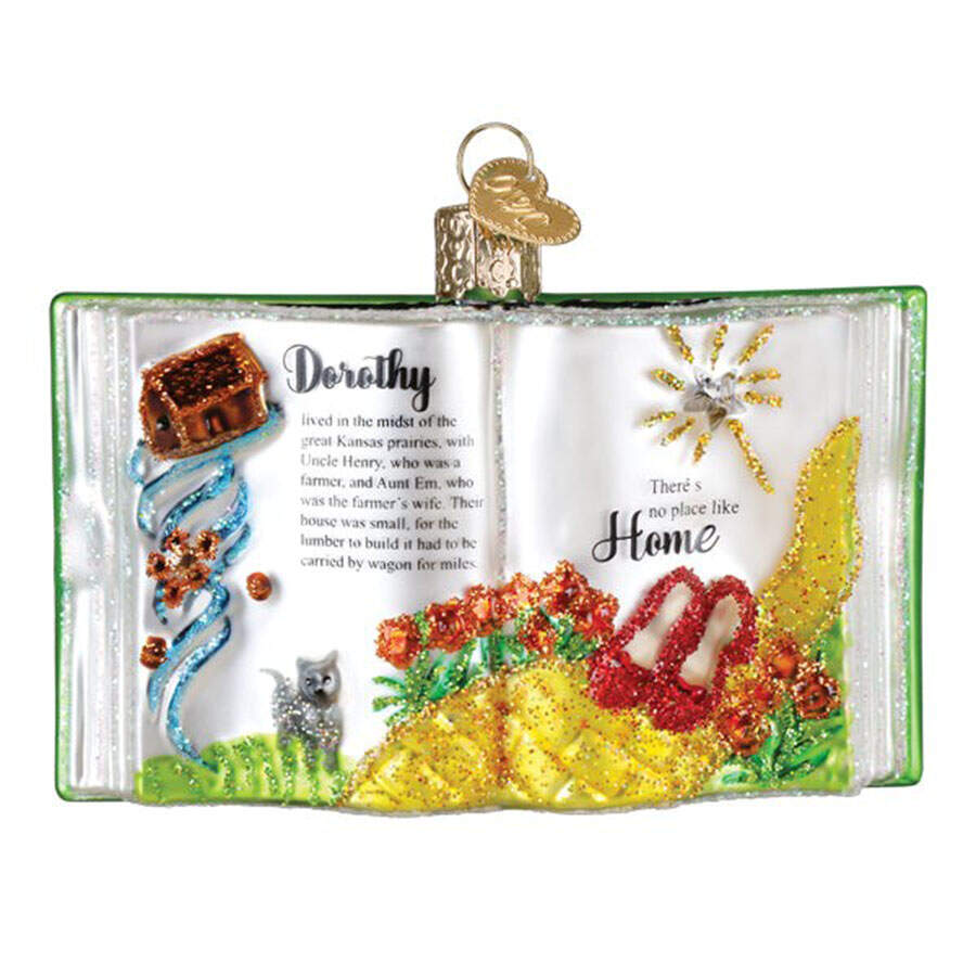 Fairy Tales, Legends & Literature Wonderful Wizard Of Oz Book - No Box Nb2752 by Old World Christmas (Newer)-1