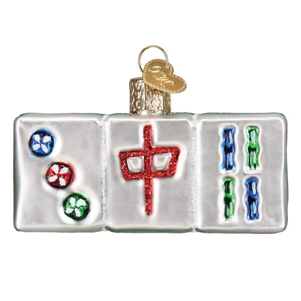 Fun and Games Mahjong - No Box by Old World Christmas (Newer)-1