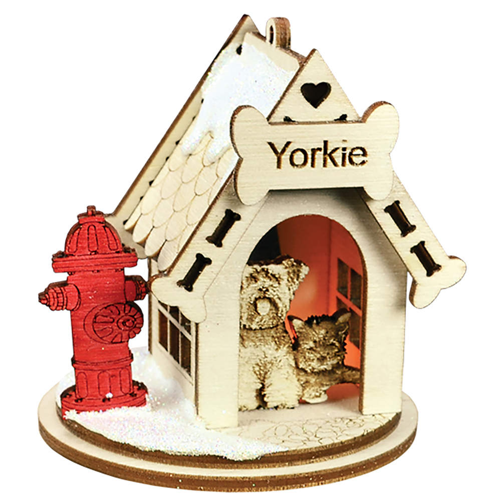 K9 Cottages Yorkshire Terrier - Boxed by Old World Christmas (Newer)-1