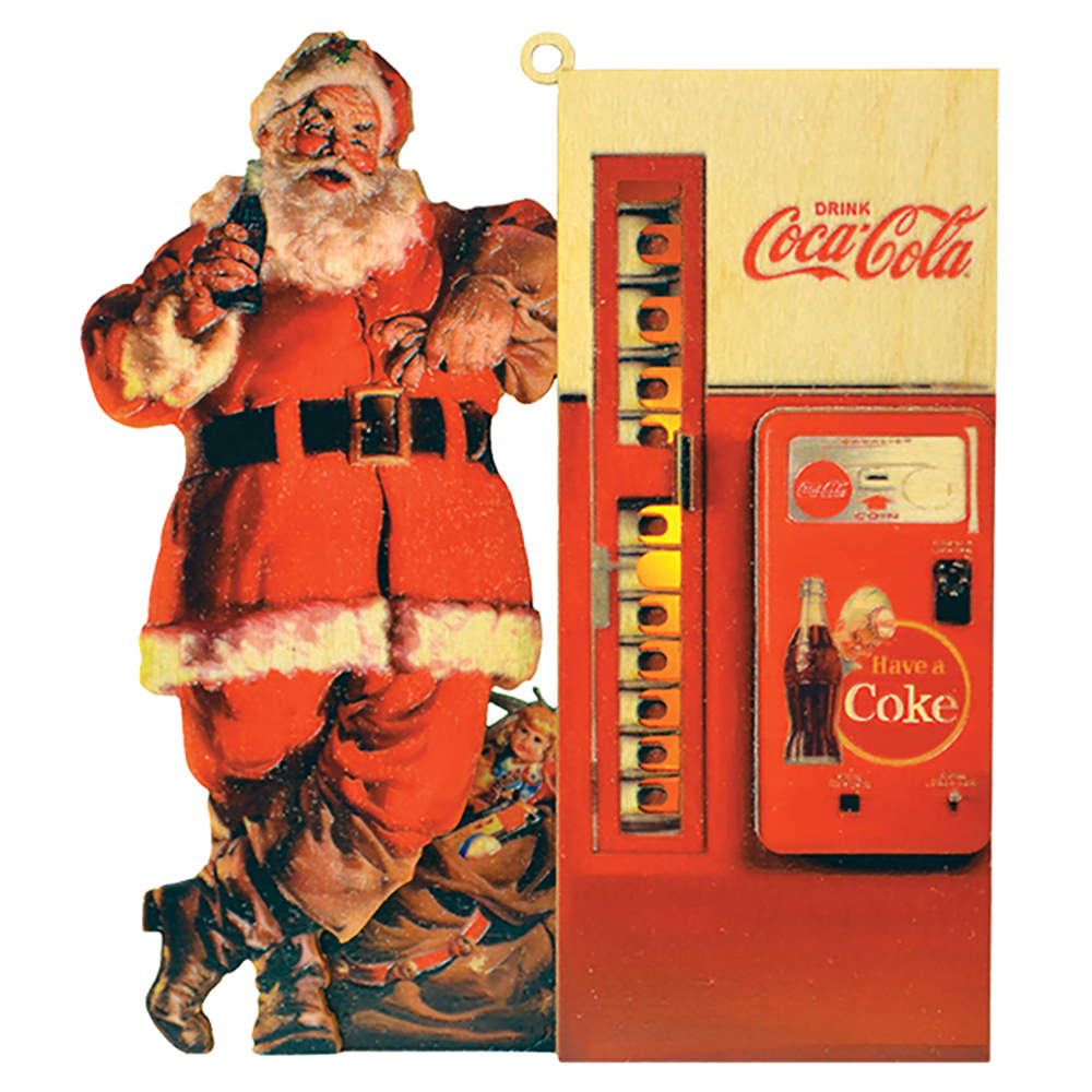 Coca Cola Santa Coke Machine - Boxed by Old World Christmas (Newer)-1