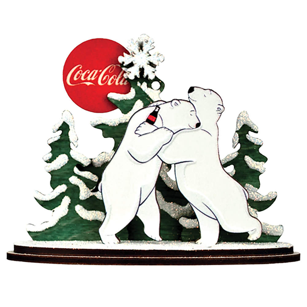 Coca Cola Polar Bear Hug - Boxed by Old World Christmas (Newer)-1