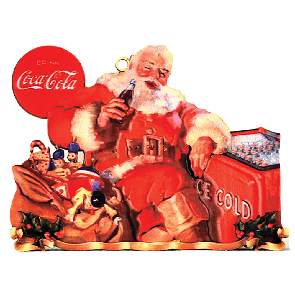 Coca Cola Thirsty Santa - Boxed by Old World Christmas (Newer)-1
