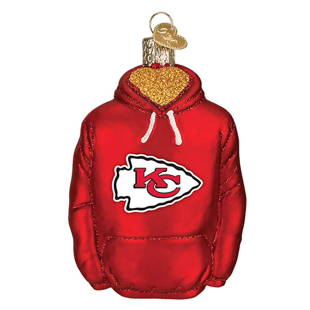 NFL Ornaments Kansas City Chiefs Hoodie - No Box by Old World Christmas (Newer)-1