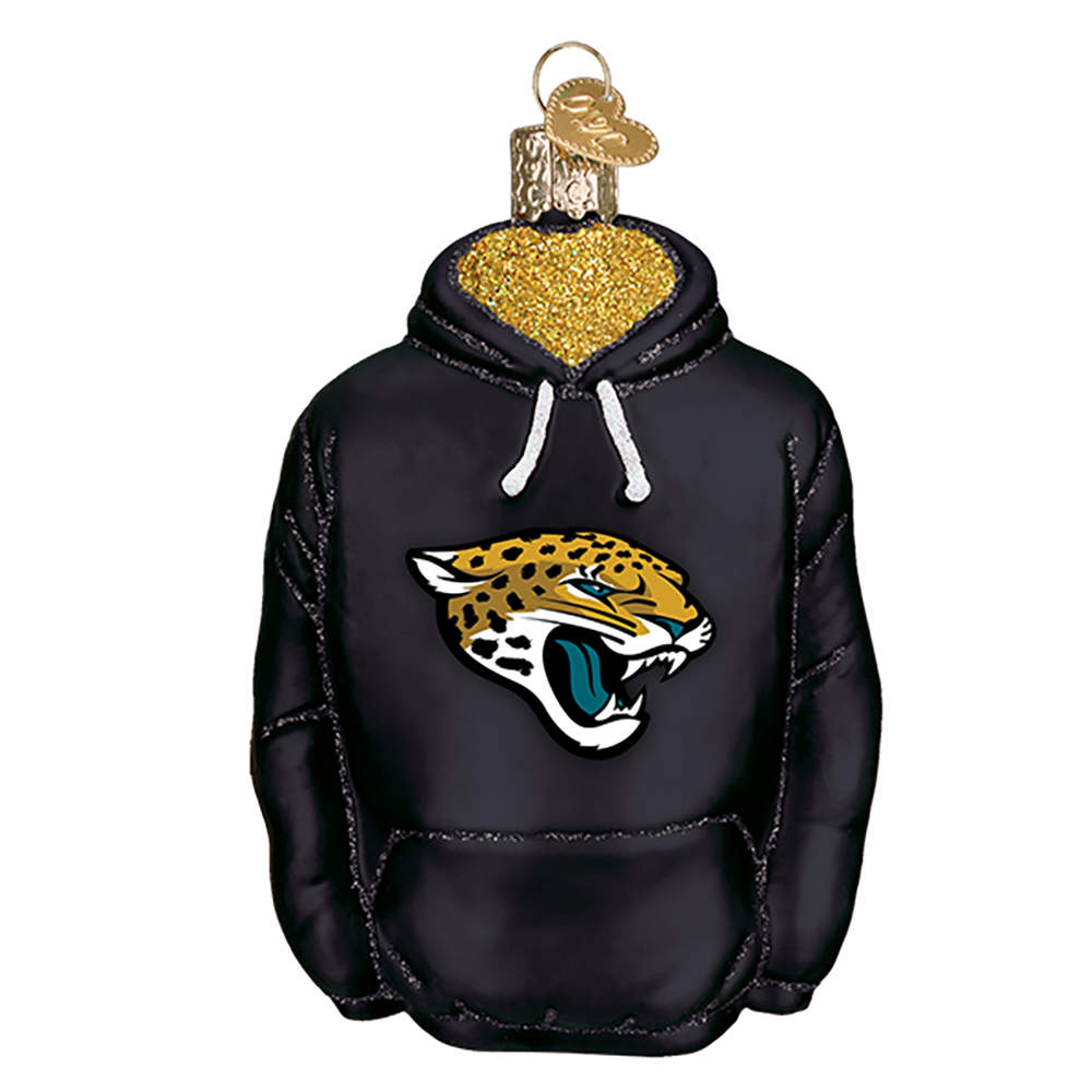 NFL Ornaments Jacksonville Jaguars Hoodie - Boxed by Old World Christmas (Newer)-1