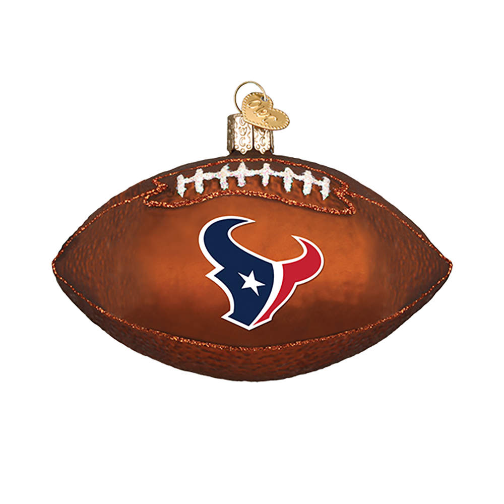 NFL Ornaments Houston Texans Football - Boxed by Old World Christmas (Newer)-1