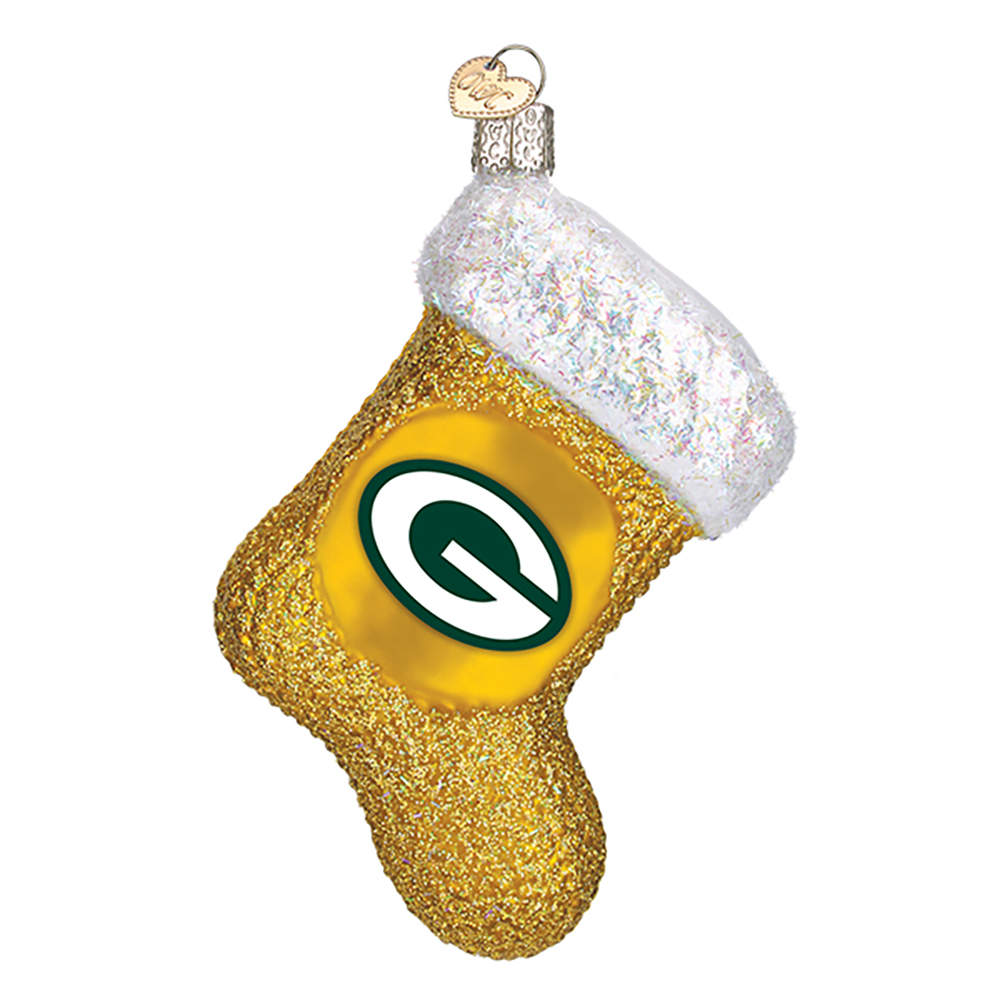 NFL Ornaments Green Bay Packers Stocking - No Box by Old World Christmas (Newer)-1