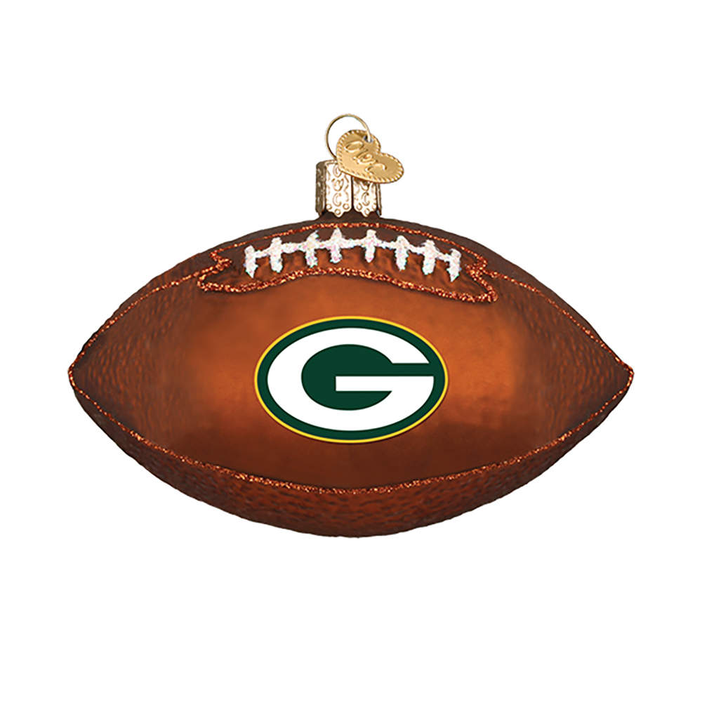 NFL Ornaments Green Bay Packers Football - Boxed by Old World Christmas (Newer)-1