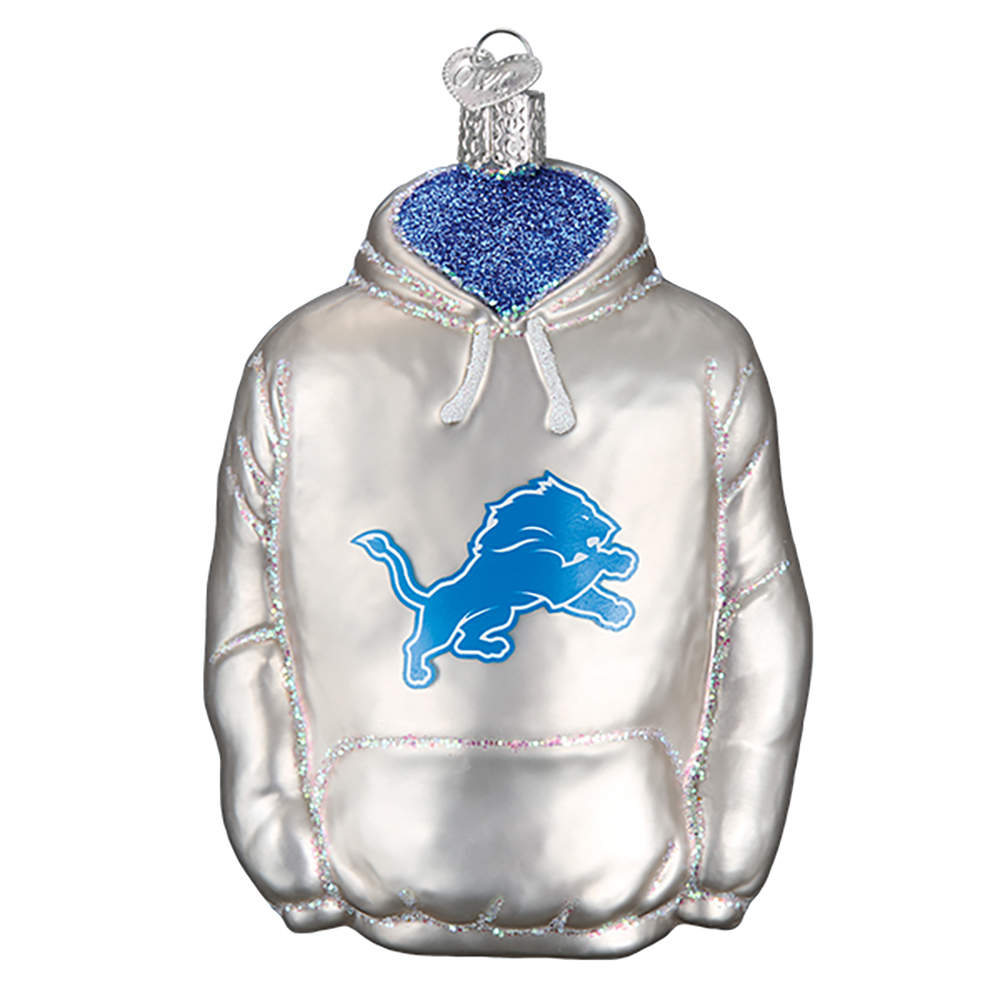 NFL Ornaments Detroit Lions Hoodie - Boxed by Old World Christmas (Newer)-1