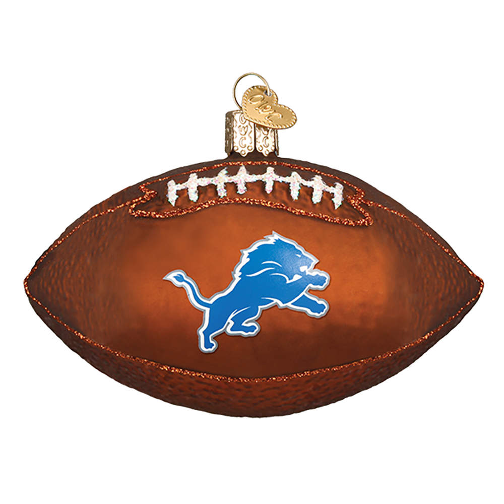 NFL Ornaments Detroit Lions Football - Boxed by Old World Christmas (Newer)-1