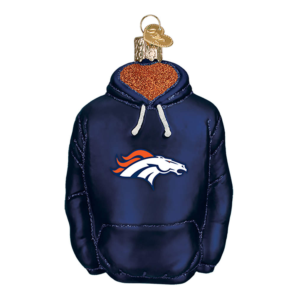 NFL Ornaments Denver Broncos Hoodie - Boxed by Old World Christmas (Newer)-1