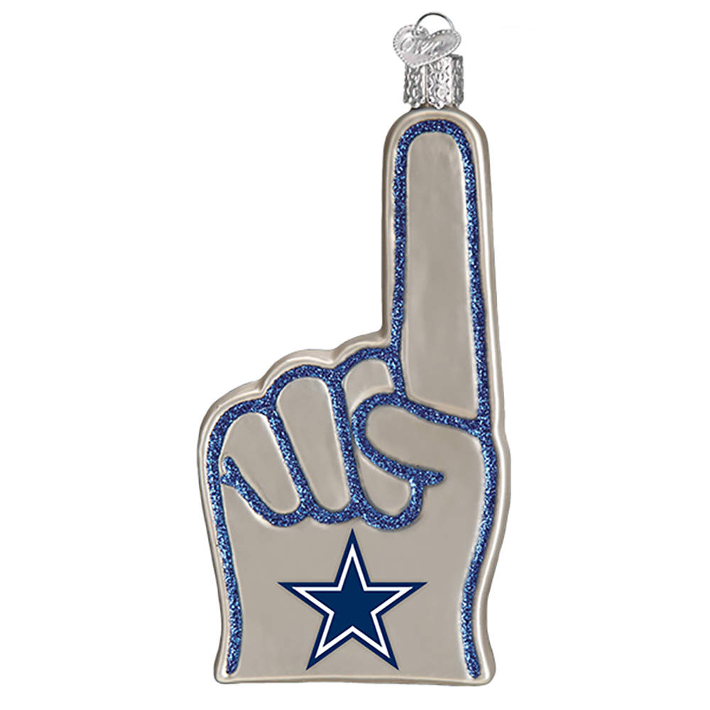 NFL Ornaments Dallas Cowboys Foam Finger - Boxed by Old World Christmas (Newer)-1