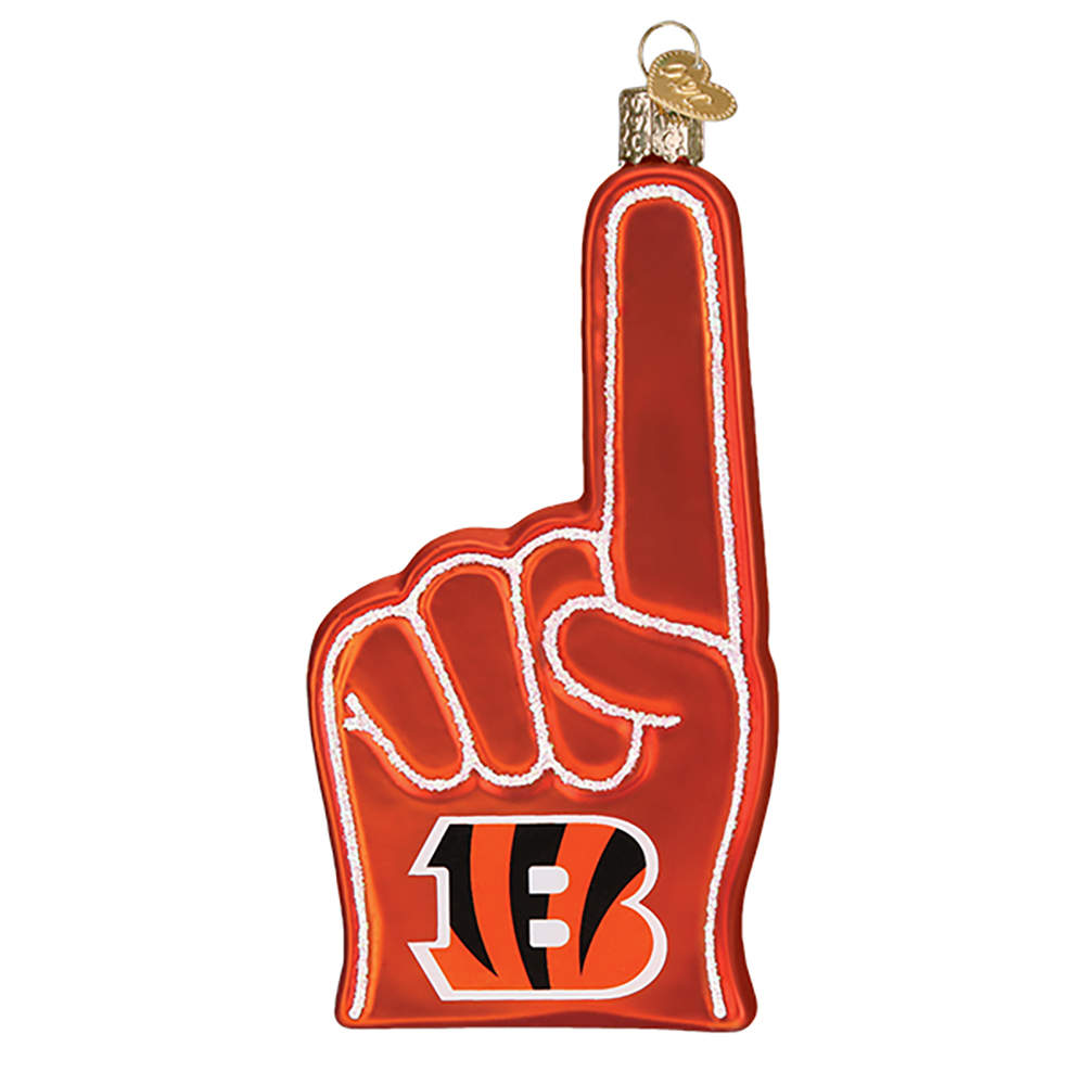 NFL Ornaments Cincinnati Bengals Foam Finger - No Box by Old World Christmas (Newer)-1