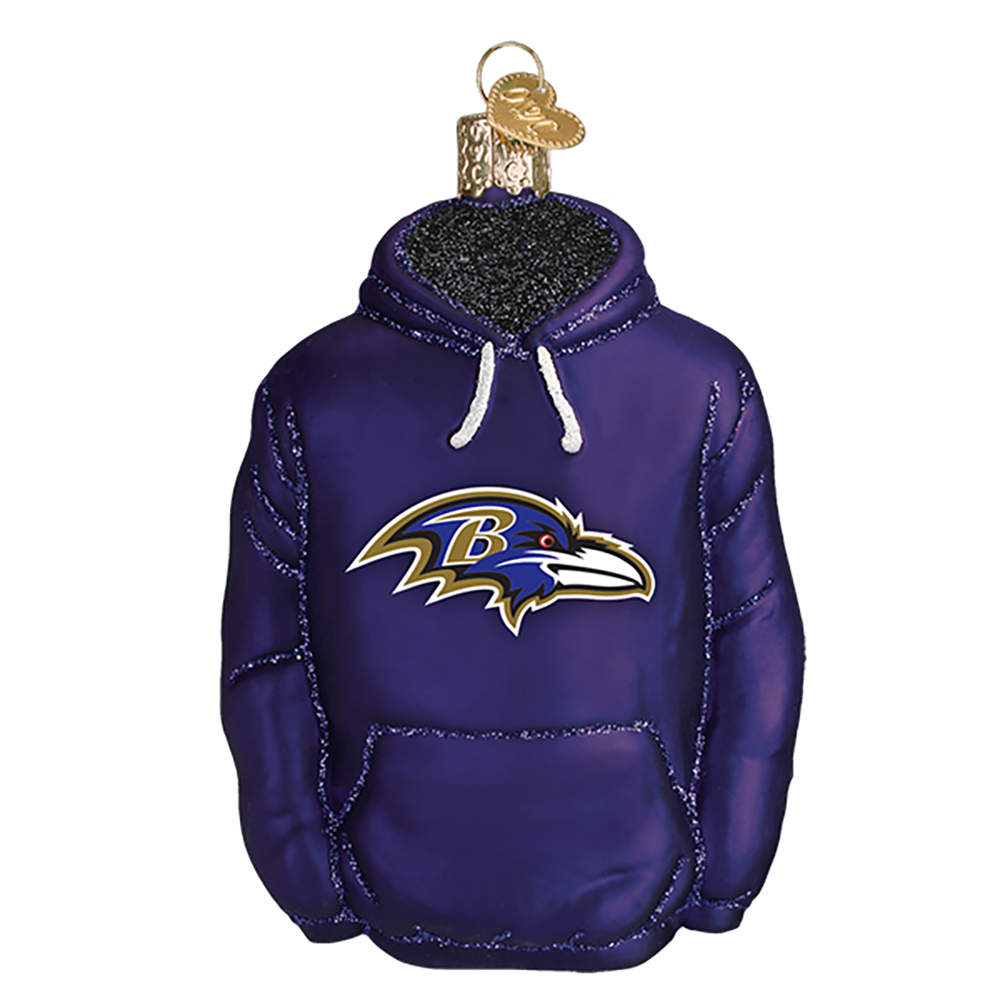 NFL Ornaments Baltimore Ravens Hoodie - Boxed by Old World Christmas (Newer)-1