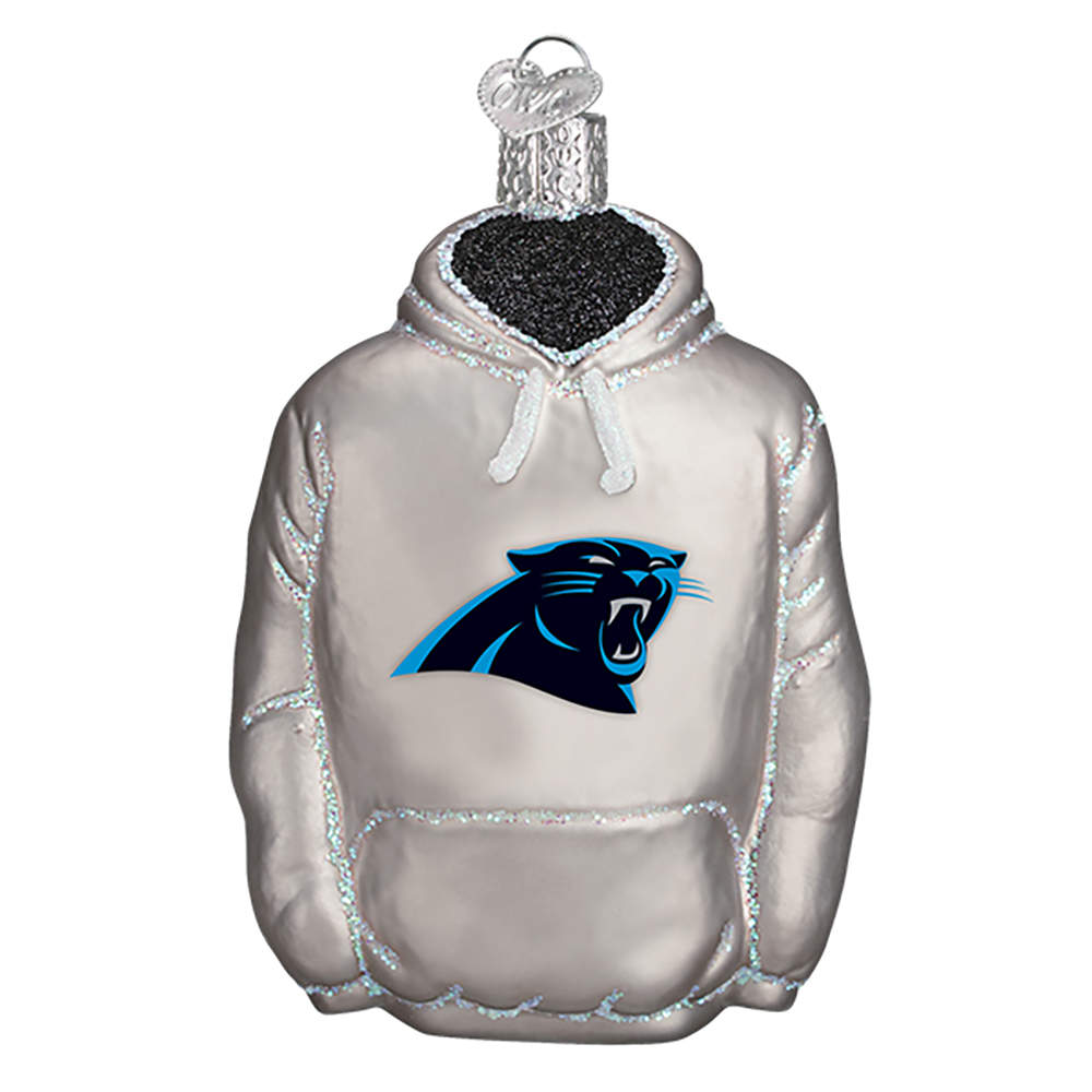 NFL Ornaments Carolina Panthers Hoodie - Boxed by Old World Christmas (Newer)-1