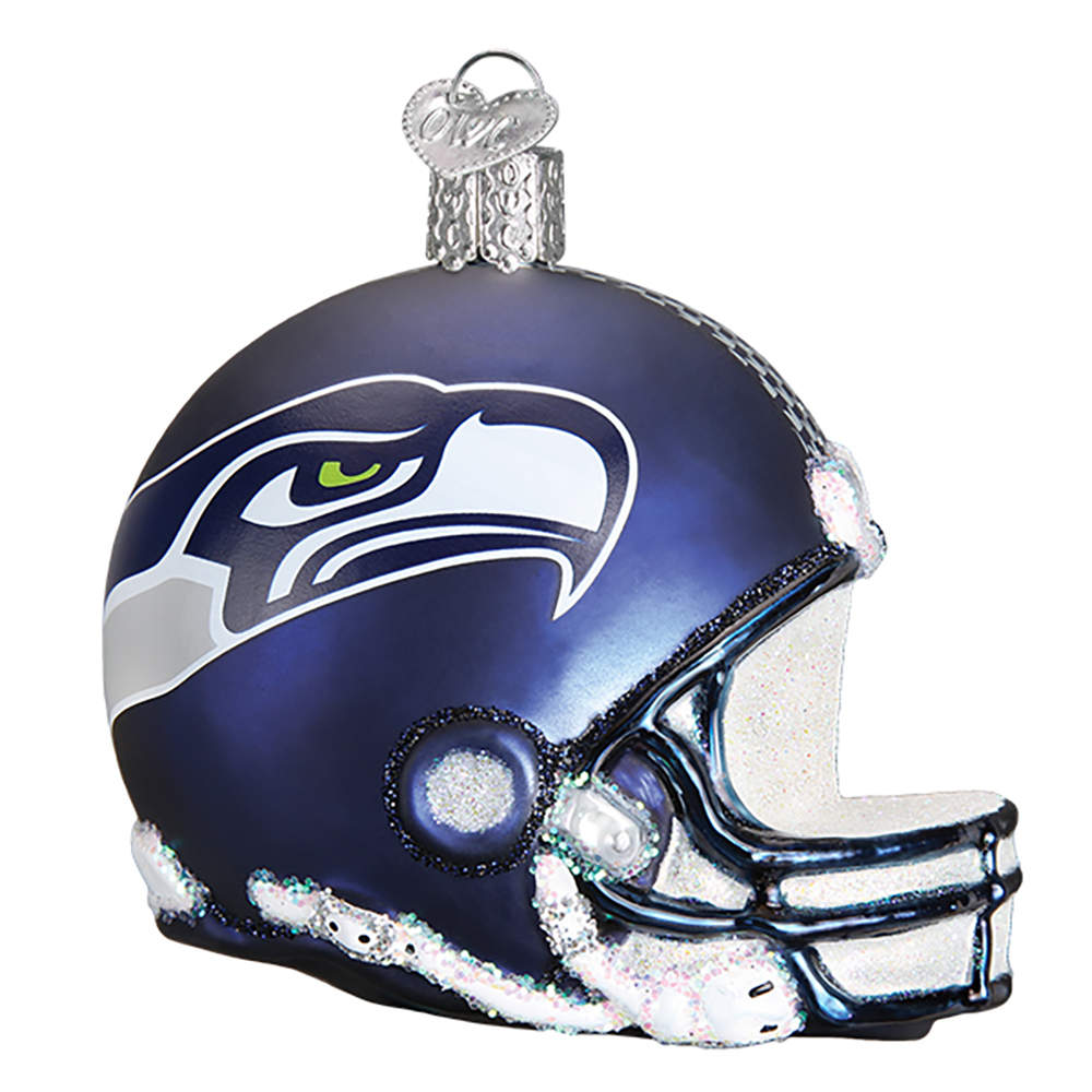 NFL Ornaments Seattle Seashawks Helmet - No Box by Old World Christmas (Newer)-1
