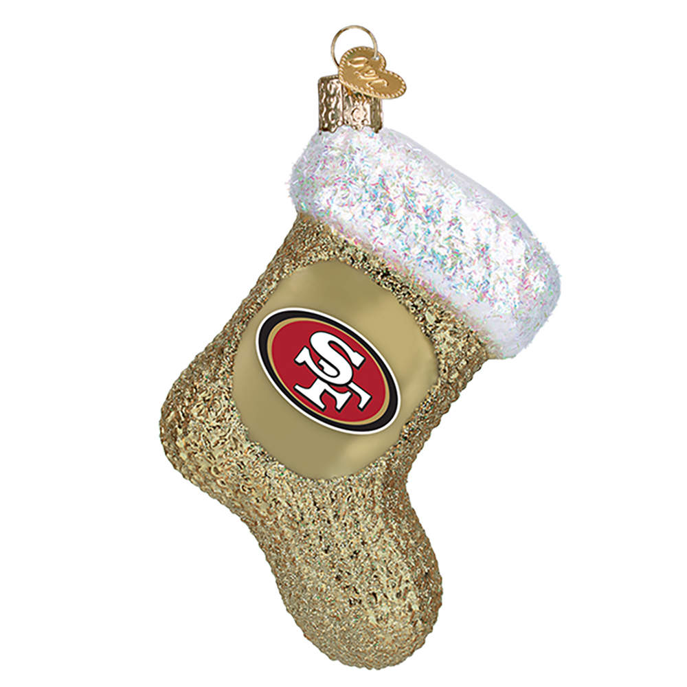 NFL Ornaments San Francisco 49ers Stocking - No Box by Old World Christmas (Newer)-1