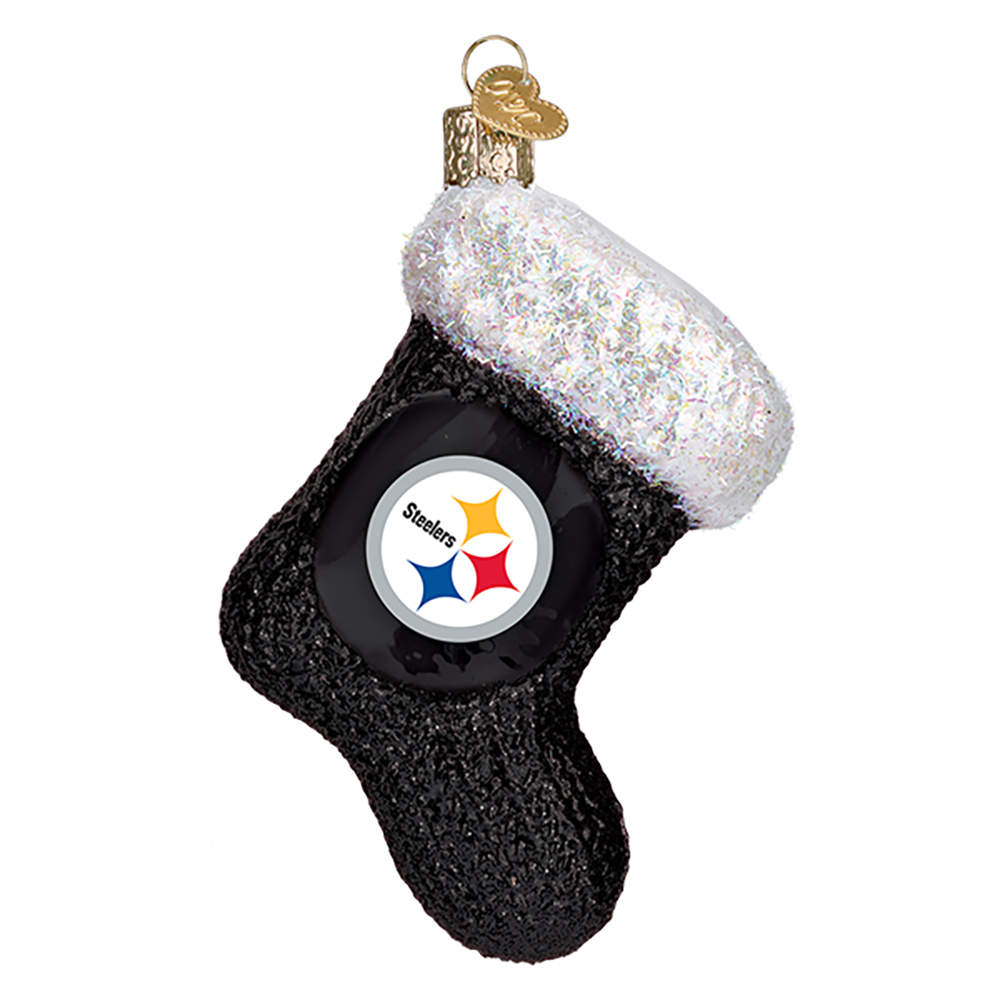 NFL Ornaments Pittsburgh Steelers Stocking - Boxed by Old World Christmas (Newer)-1