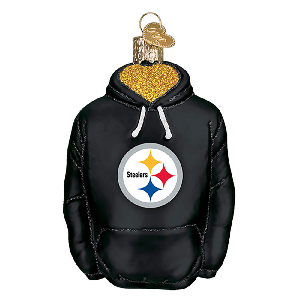 NFL Ornaments Pittsburgh Steelers Hoodie - No Box by Old World Christmas (Newer)-1