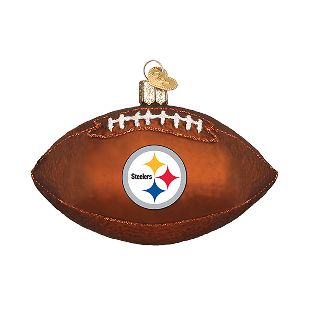 NFL Ornaments Pittsburgh Steelers Football - No Box 159 by Old World Christmas (Newer)-1
