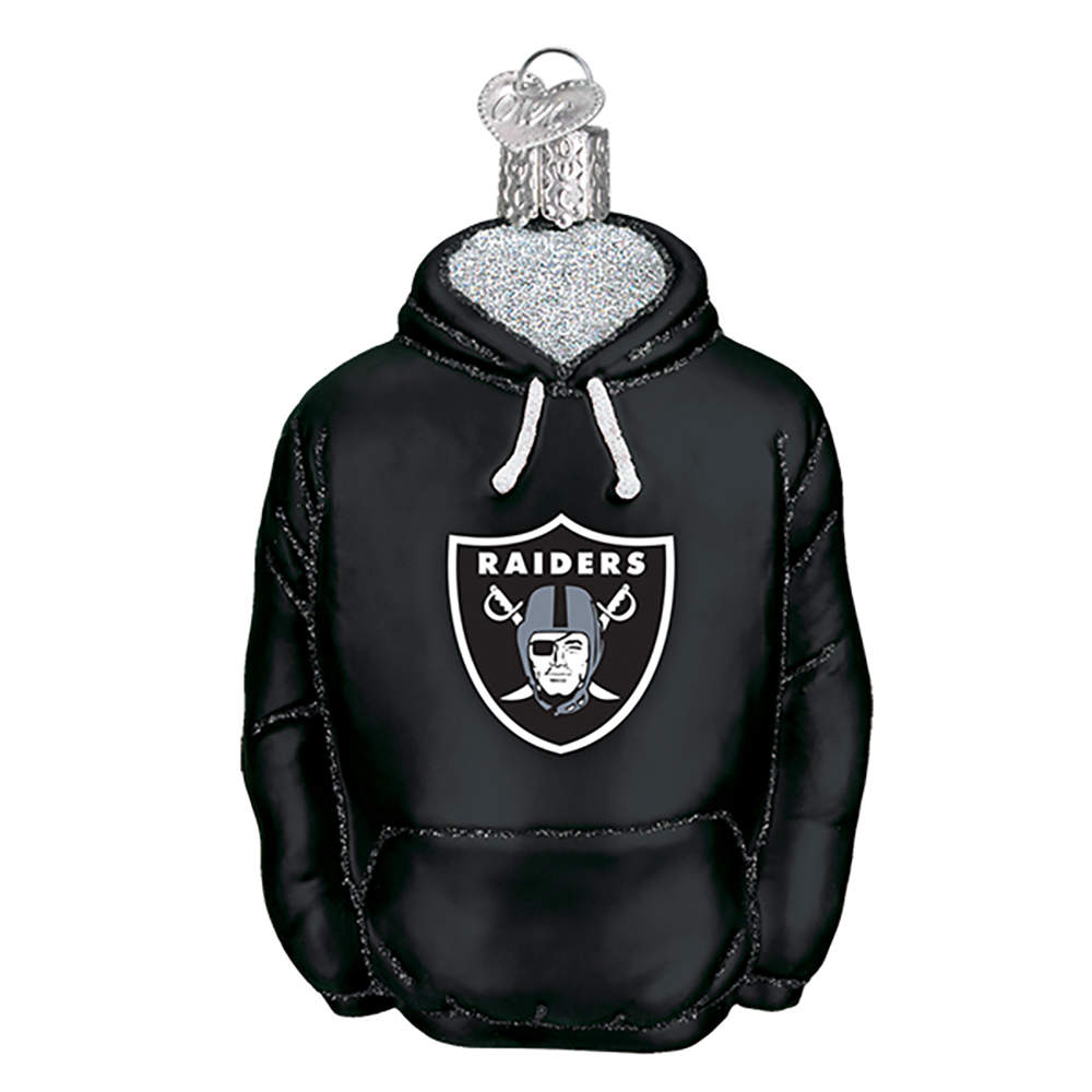NFL Ornaments Oakland Raiders Hoodie - Boxed by Old World Christmas (Newer)-1