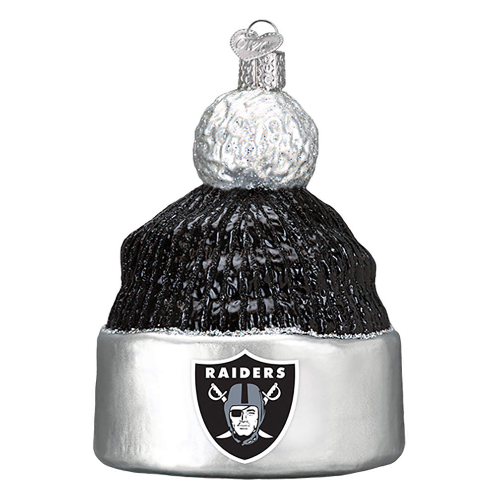 NFL Ornaments Oakland Raiders Beanie - No Box by Old World Christmas (Newer)-1