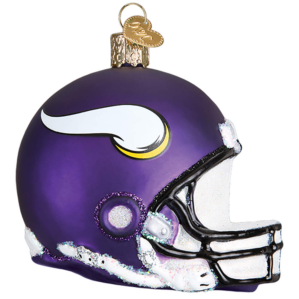 NFL Ornaments Minnesota Vikings Helmet - Boxed by Old World Christmas (Newer)-1