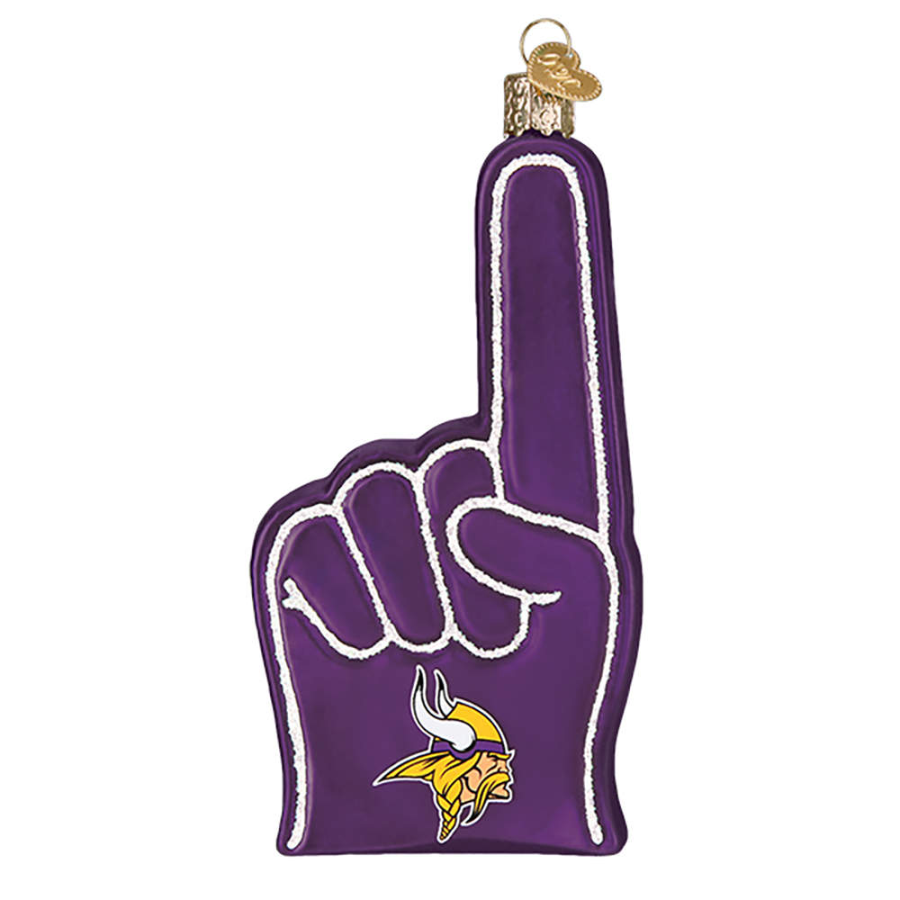 NFL Ornaments Minnesota Vikings Foam Finger - No Box by Old World Christmas (Newer)-1