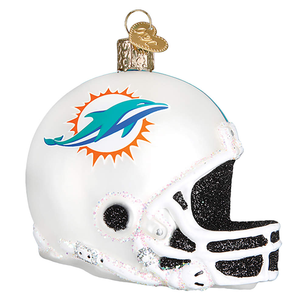 NFL Ornaments Miami Dolphins Helmet - Boxed by Old World Christmas (Newer)-1