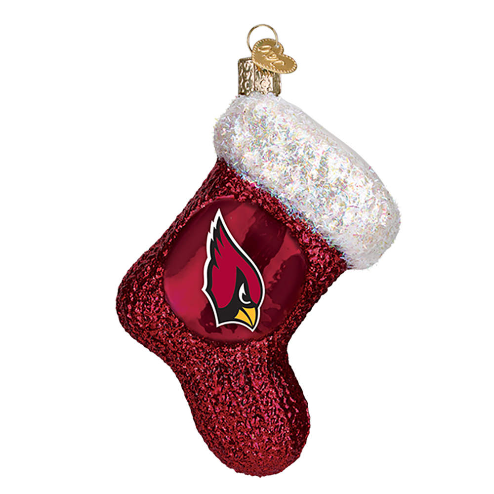 NFL Ornaments Arizona Cardinals Stocking - No Box by Old World Christmas (Newer)-1