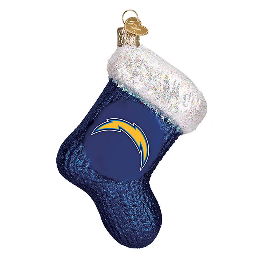 NFL Ornaments Los Angeles Chargers Stocking - Boxed by Old World Christmas (Newer)-1