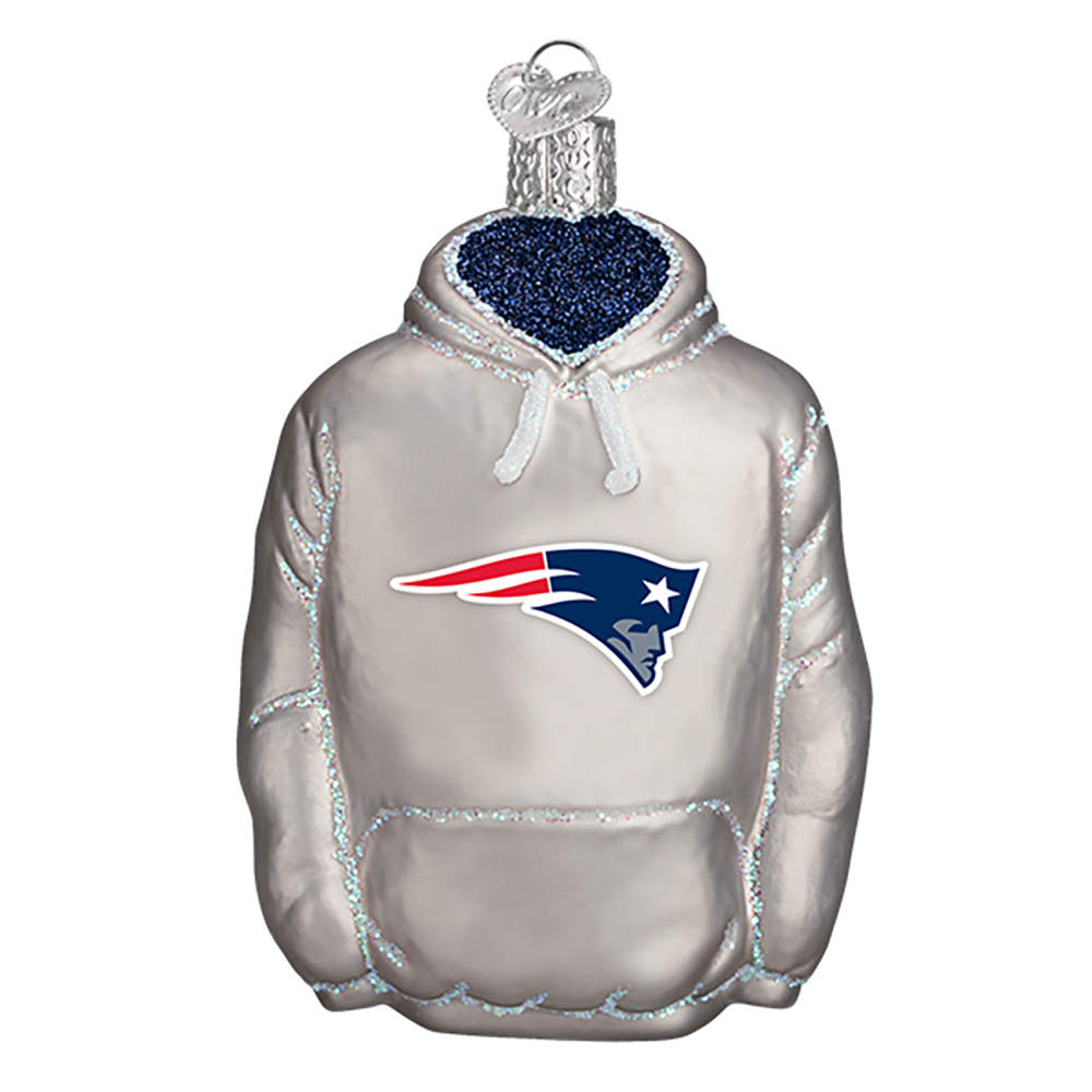 NFL Ornaments New England Patriots Hoodie - Boxed by Old World Christmas (Newer)-1