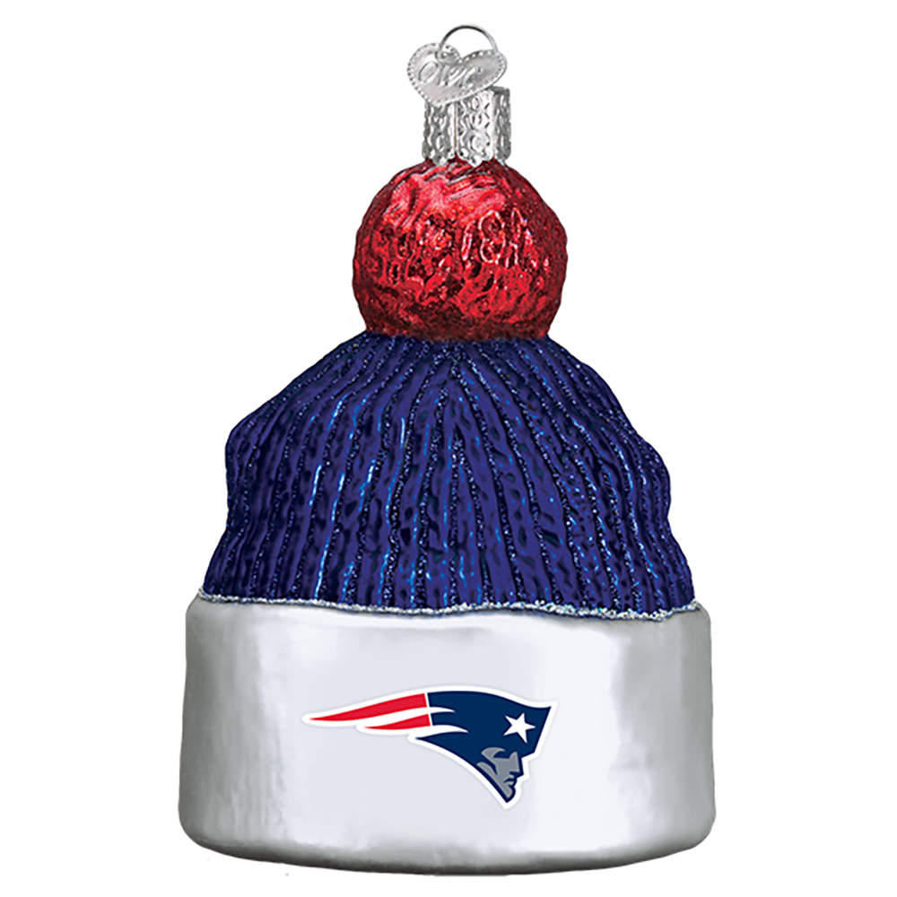 NFL Ornaments New England Patriots Beanie - No Box by Old World Christmas (Newer)-1
