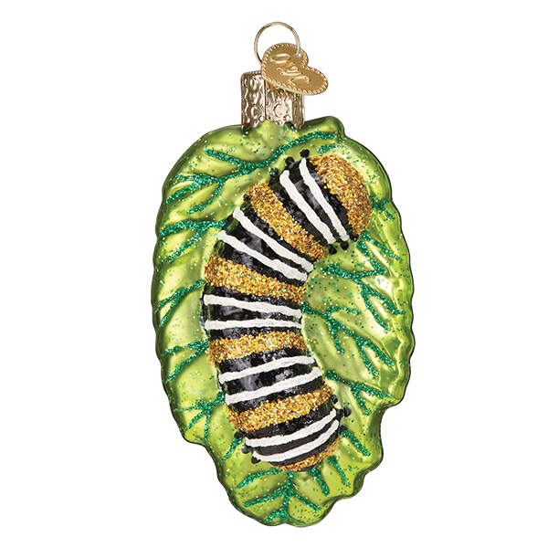 Insects & Butterflies Fuzzy Caterpillar - No Box by Old World Christmas (Newer)-1