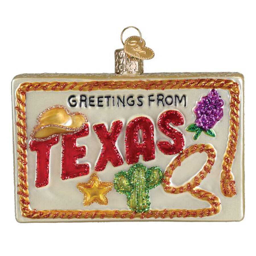 Vacation & Travel Texas Postcard - Nb751, No Box by Old World Christmas (Newer)-1