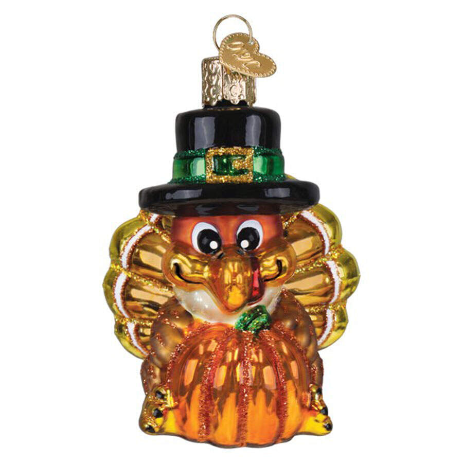 Thanksgiving & Harvest Pilgrim Turkey - No Box by Old World Christmas (Newer)-1