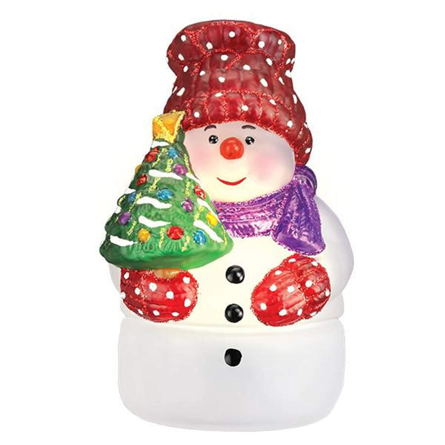 Candle Lights Snowman With Tree Candle Light - No Box by Old World Christmas (Newer)-1