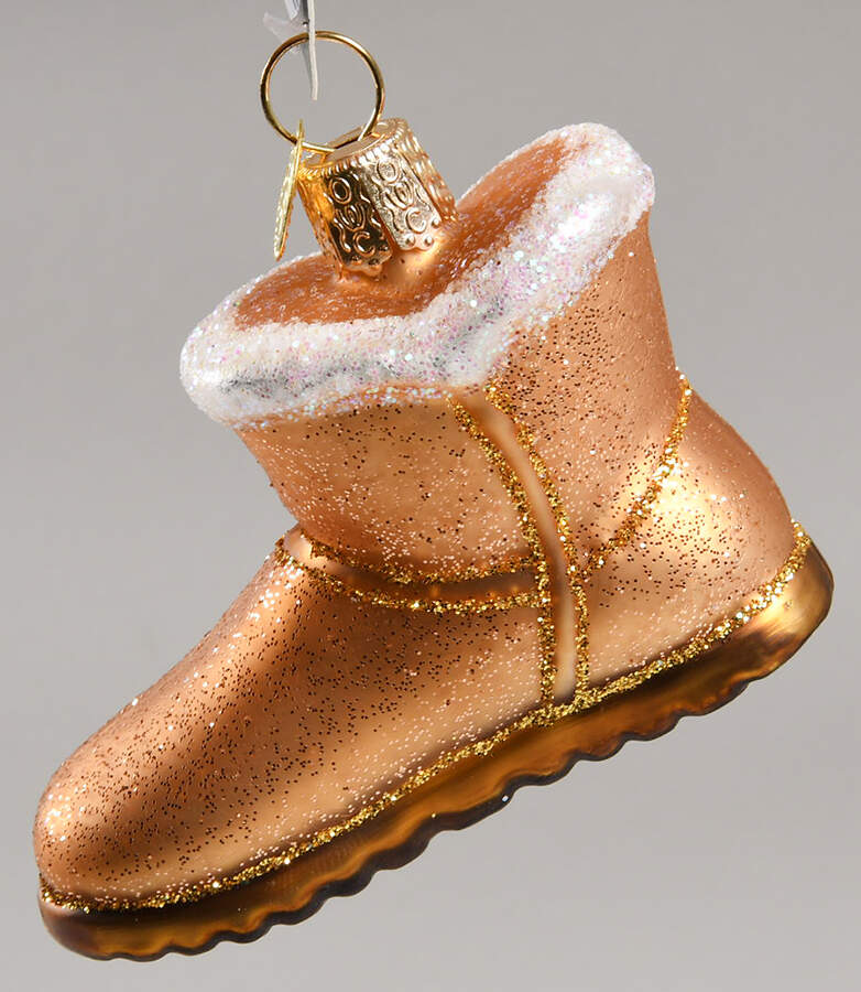 Clothing & Footwear - Fashion Sheepskin Boot - Nb674, No Box by Old World Christmas (Newer)-1