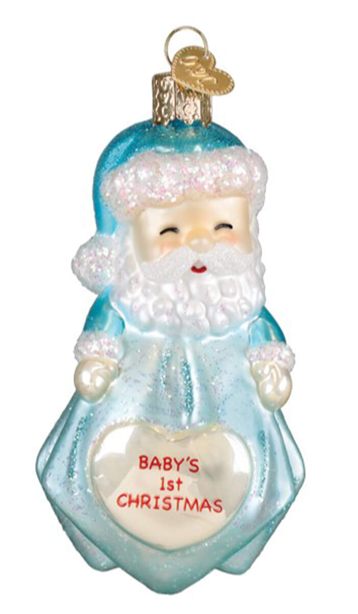 Baby Baby Boy's 1st Santa Lovey - No Box by Old World Christmas (Newer)-1