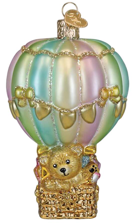 Baby Baby Bear Balloon - No Box by Old World Christmas (Newer)-1