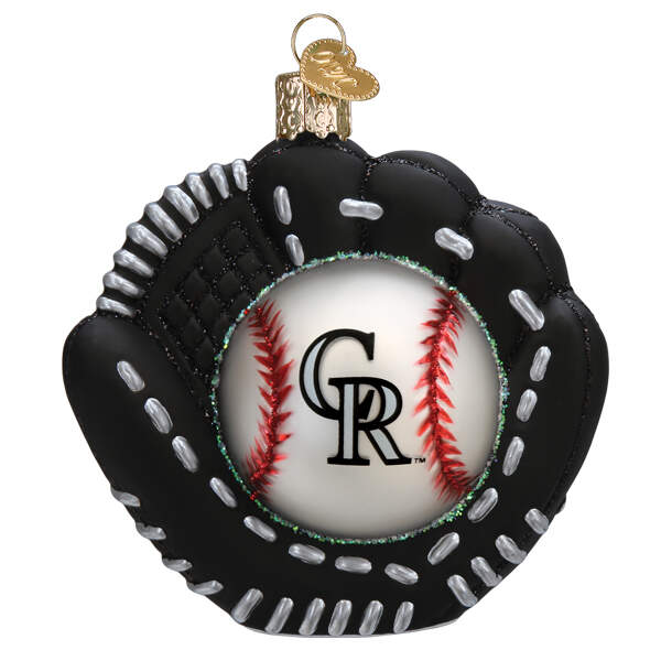 MLB Ornaments Mitt - Colorado Rockies - Boxed by Old World Christmas (Newer)-1