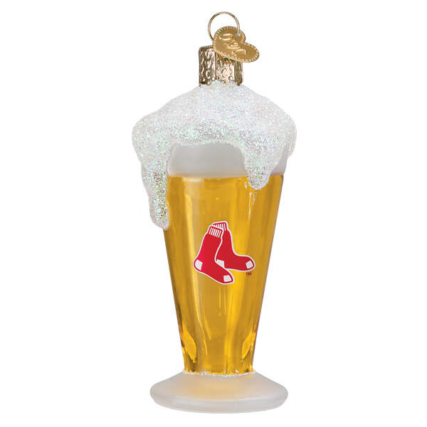 MLB Ornaments Glass Of Beer-Boston Red Sox - Boxed by Old World Christmas (Newer)-1